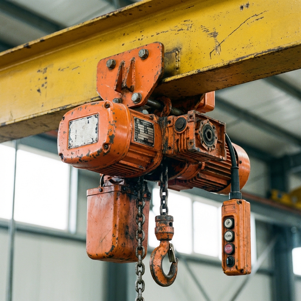 Portable Crane Hoist Detail